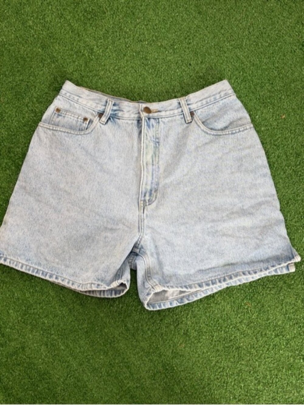 High-Rise Light Blue Denim Jean Shorts for Women